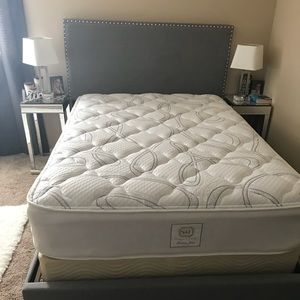 Full size bed, mattress and box spring